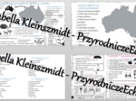 Zestaw sketchnotek – notatek do całego działu „Australia i Oceania” wykonanych w power point do edycji. Geografia 8