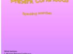 Present Simple Present Continuous karty speaking mówienie