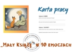 KARTA PRACY – „Mały Książę” w 10 emocjach