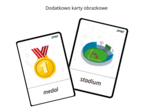 Sports Day, Olympic Games for preschoolers - karty pracy dla przedszkolaka, dzień sportu, igrzyska olimpijskie, sudoku, I spy, karty obrazkowe, flashcards, język angielski