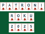 PATRONI ROKU 2025 – girlanda – biblioteka – język polski – wersja 1