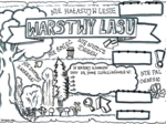 Warstwy lasu. Kolorowanka .klasa 4