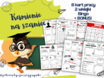 Kamienie na szaniec. Zestaw kart pracy. Bingo