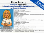 Plan Pracy autyzm dziecięcy i niepełnosprawność intelektualną w stopniu lekkim;