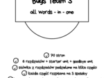 Word list Bugs Team 3 – 70 stron gotowych wklejek ze słownictwem