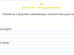 Kartkówka E8 - motywy literackie, interpunkcja, gramatyka