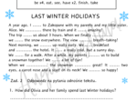 Past Simple - Winter holidays - story - czytanie ze zrozumieniem - czytanka - czasowniki nieregularne - egzamin ósmoklasisty E8 - matura