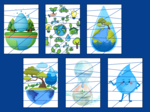 DZIEŃ WODY – puzzle –EKOLOGIA – wiosna - biblioteka – przedszkole – świetlica – 12 wersji