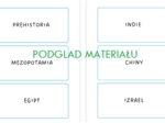 Prehistoria i starożytny Wschód - pakiet kart dla klasy 5