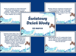 DZIEŃ WODY - Fakty o wodzie - ciekawostki – wiosna - gazetka – biblioteka – świetlica – 13 stron – wersja 1