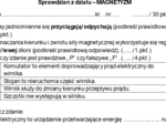 Sprawdzian - MAGNETYZM
