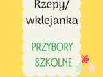 Przybory szkolne / School objects / Wyklejanka / Rzepy / Gra / Zestaw zadań / karta pracy / zadania/ słownictwo/ Klasy 1-3/ SP 1-3/ Dzieci/ Gotowa lekcja