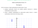 Układ współrzędnych zadania z egzaminu ósmoklasisty klasa 7-8 :-)