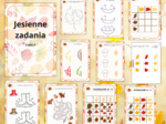 Jesienne karty pracy dla przedszkolaków cz.II