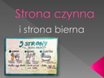 Strony czasownika. Ćwiczenia