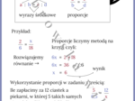 Proporcje - notatka