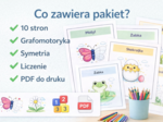 Wiosenne obrazki do dokończenia – karta pracy