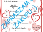 Karta pracy na Walentynki i nie tylko. Wyrażenia algebraiczne - redukcja wyrazów podobnych