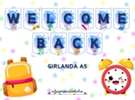 Girlanda "Welcome back" oraz "Welcome to school"