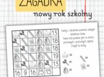 ZAGADKA - rozpoczęcie roku szkolnego