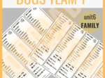 Bugs Team 1 unit 6 FAMILY- zakładki do książki