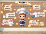 PRZEPIS NA UDANY NOWY ROK - DEKORACJA GAZETKA GAZETKA SZKOLNA