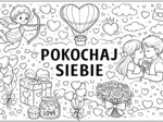 Kolorowanka XXL - Walentynki