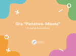 Gra "Państwa- Miasta"