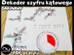 DARMOWY Dekoder szyfru kątowego & narzędzie do wizualizacji kątów. Kąty, mierzenie kątów, rysowanie kątów.