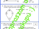 Własności wielokątów oraz kąty w wielokątach - kartkówka lub karta pracy z rozwiązaniem