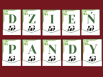 DZIEŃ PANDY – girlanda – napis – gazetka – wersja 1