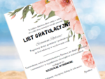 List gratulacyjny, gratulacje dla rodziców - róże