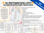 List na zakończenie roku szkolnego - List motywacyjny, refleksyjny, wzruszający, zachęcający do dalszego działania