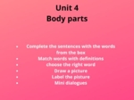 Together 5, Unit 4, body parts (częśći ciała)