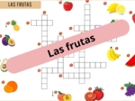 Krzyżówka obrazkowa "Las frutas" (owoce) - z odpowiedziami