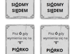 Memory ortograficzne – zasady pisowni z u-ó (wersja kolorowa)
