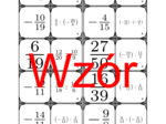 Domino - Dzielenie dodatnich i ujemnych ułamków | matematyka