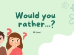 🐶 Would You Rather...? – Easy & Fun Speaking Game for Kids (A1) 24 strony zabawy i nauki!angielski dla dzieci, a1, nauka przez zabawę, pytania po angielsku, mówienie, konwersacje, przedszkole, klasy 1-3, would you rather, gra językowa, śmiech, integracja
