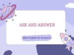 💬 Ask and Answer – Basic English for Everyone angielski A2, speaking, konwersacje, pytania po angielsku, ask and answer, mówienie, ESL, EFL, komunikacja, warm-up, lekcje angielskiego, karty konwersacyjne, conversation cards, szkoła podstawowa, liceum, En