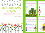 Kolorowa łąka - karty pracy