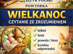 📚🐣 Wielkanoc – czytanie ze zrozumieniem (klasa 5) | karta pracy z języka polskiego (15 zadań)