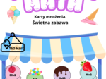 🍦 Ice-Cream Math – karty z tabliczka mnożenia🍦
