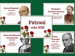 PATRONI ROKU 2025 – gazetka – biblioteka – język polski – 11 stron – wersja 3