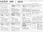 Klasa 7 - Higiena oka i ucha - sketchnotka