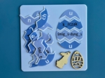 Wielkanoc - ortografia - jajko puzzle