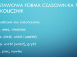 czasownik, prezentacja, gotowa lekcja z zadaniami, 7 stron pdf