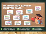 NA NOWY ROK SZKOLNY, ŻYCZYMY WAM... - Gazetka szkolna