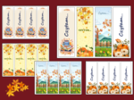 🍁 „Czytam…” – JESIENNE zakładki do książek – 🍂zakładka – biblioteka – jesień – wersja 2