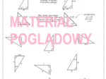 Trójkąty ekierkowe 30,60,90 i 45,45,90 - karta pracy klasa 7, 8
