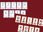 DZIEŃ KOTA – girlanda – napis – 2 wersje – gazetka